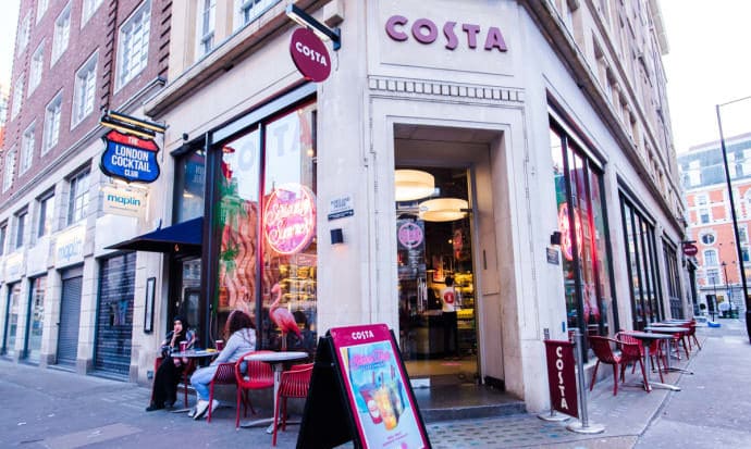 Private equity firms flirting with Costa Coffee
