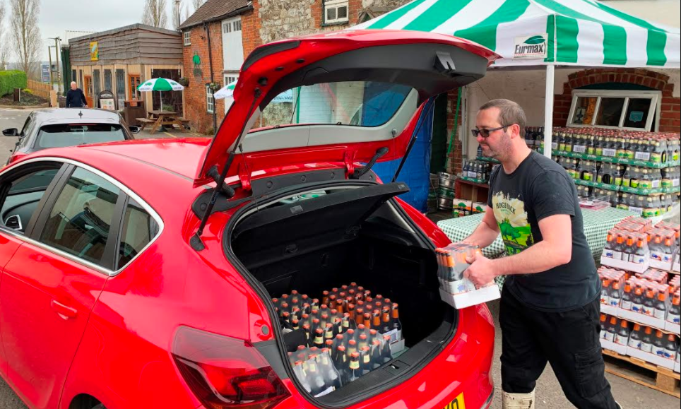 Hogs Back Brewery offers drive through beer amid coronavirus outbreak