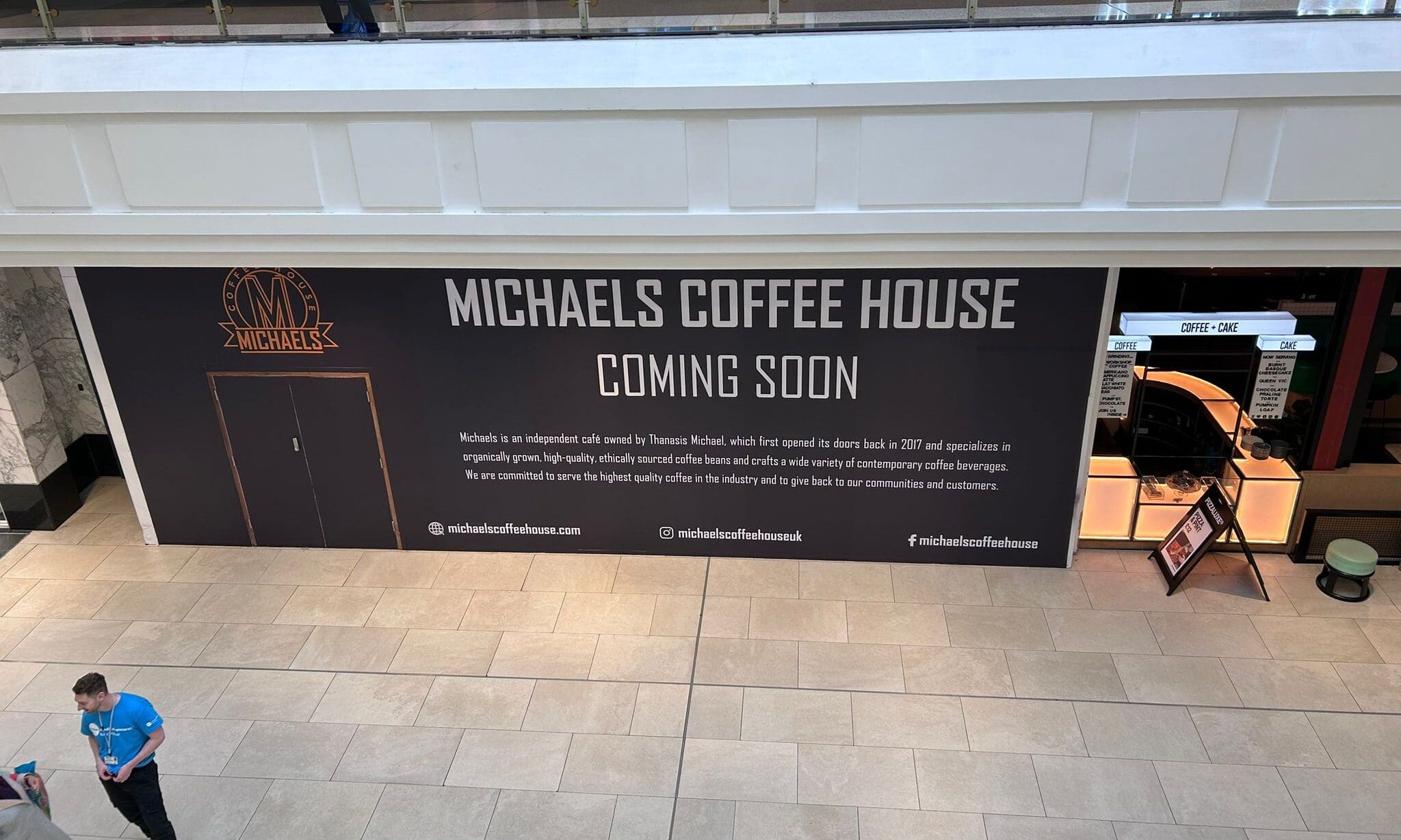 Michael’s Coffee House to launch in Manchester Arndale
