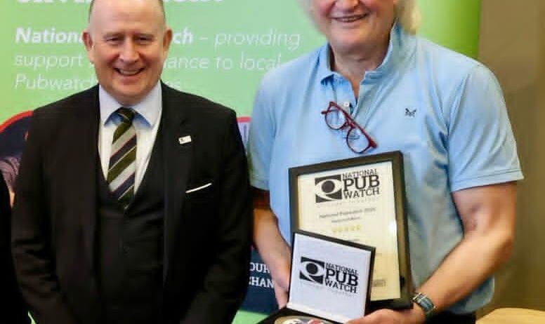Wetherspoon boss receives National Pubwatch award
